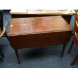 An early Victorian mahogany Pembroke table