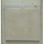 Yvonne Poulton (20th century) Divine Light, abstract pencil on a watercolour ground within a perspex