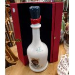 A boxed brandy de Jerez Conde de Osborne Dali bottle and cap (empty)