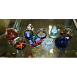 A collection of ten largely Caithness paperweights, also including a Selkirk paperweight, and a