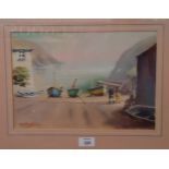 Roy Stringfellow (British 1921-2008) Portlooe, Cornwall pastel and chalk, signed lower left 22.5 x