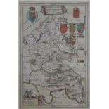 Buckinghamshire, Blaeu (Joan), Buckinghamiensis Comitatus, circa 1645, a hand coloured map with text