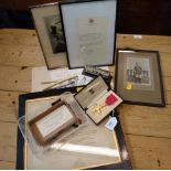 A cased Civil King George V OBE and corresponding documentation, letters and other paperwork,