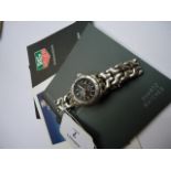 A lady's stainless steel Tag Heuer wristwatch, serial number Z69386., SEL model WG 1313-0 fitted
