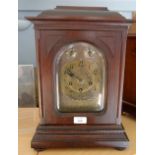 An early 20th century Junghans triple train bracket clock. with strike/silent and advance/retard