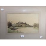 Bertram Nicholls (British 1883-1974) Arundel Castle watercolour 21.5 x 35cm Fin Art Society label