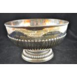 A late 19th century presentation half fluted bowl inscribed 27th Sailing Barge Match 22nd August