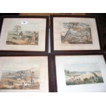 Nine various hunting and shooting coloured prints