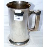 A large silver tankard - Birmingham 1970 by Robert Welch (28 troy ounces)