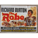 A 1953 original film poster for "The Robe" with Richard Burton