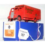 An original Dinky Toys No. 514 Guy Van in red with "Slumberland Mattresses" advertising, with a