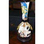 A black Ryden Limited Edition studio pottery vase - having Artist's signature to base - No. 24 of