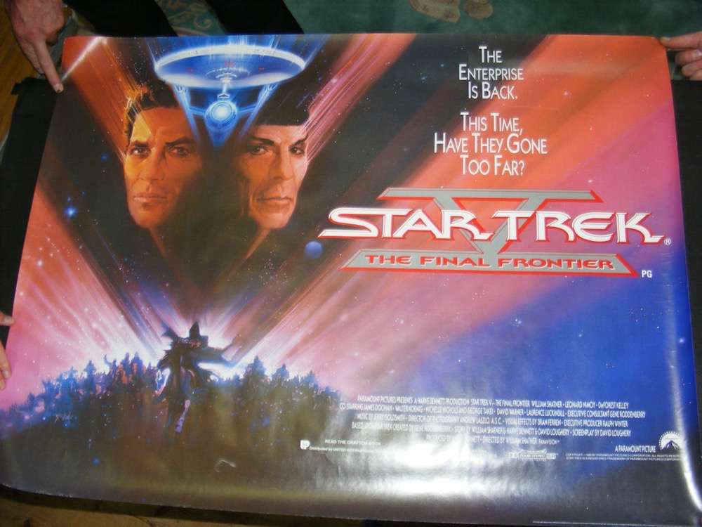 An original Star Trek film poster "Final Frontier" - 1989