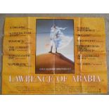 A 1962 original film poster for "Lawrence of Arabia"