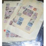 Great Britain stamps on sheets - Queen Victoria early issues, etc.