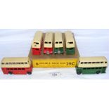 A Dinky Toys Trade Box of six Double Deck Buses - No. 29C