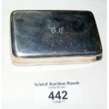 Silver snuff box - Birmingham 1824 - 7cm