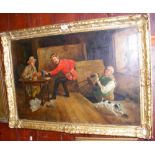 GEORGE FOX - on on canvas - "The Surprise Soldier" - 51cm x 77cm