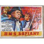 A 1962 original film poster for "H.M.S. Defiant"