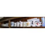 A large collection of commemorative ware - Aynsley and other