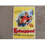 A 1959 original film poster for "Kidnapped"