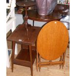 A wine table, together with two other tables