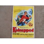 A 1959 original British Double Crown poster of "Kidnapped"