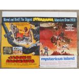 A 1963 original twin quad film poster of "Jason and the Argonauts" and "Mysterious Island"