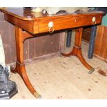 19th century mahogany sofa table with single drawer to the front