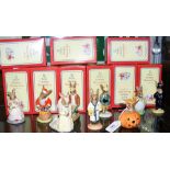 Nine boxed Royal Doulton "Bunnykin" figures including "Halloween" and other