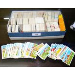 Large collection of cigarette, tea and trading cards