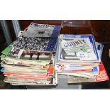 Selection of early football programmes including Newcastle United 1957, Chelsea v. Portsmouth