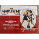 A 1979 original film poster for "The Main Event" with Barbara Streisand