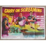 A 1966 original film poster for "Carry on Screaming"