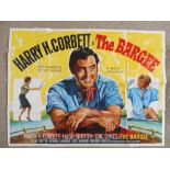 A 1964 original film poster for "The Bargee" with Harry H Corbett