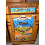 A "Carousel" coin in the slot pinball type amusement arcade machine