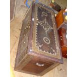 An unusual Middle Eastern Islamic style studded chest with drawers to the base - 140cm