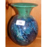 A 19.5cm high Mdina glass vase