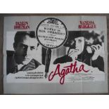 A 1979 original film poster for "Agatha"
