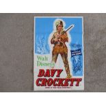 A 1955 original film poster for "Davy Crockett"