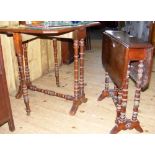 Two Edwardian mahogany Sutherland tables