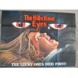 A 1977 original film poster for "The Hills Have Eyes"