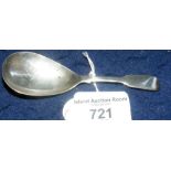 A Georgian silver caddy spoon by William Seaman, London 1811