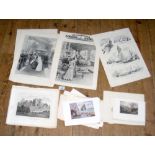 Selection of antique Isle of Wight engravings