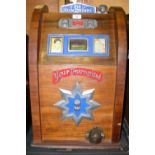 A coin operated "The Film Stars - Your Favourites" - "One Armed Bandit" type amusement arcade