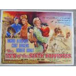 A 1958 original film poster for "The Inn Of The Sixth Happiness" with Ingrid Bergman