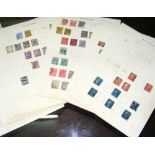 Great Britain stamp collection - Queen Victoria to King George VI on album leaves