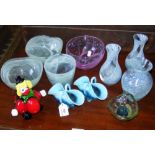 Various collectable glassware including Caithness bowl, etc