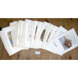 A quantity of coloured prints AFTER BURKETT FOSTER, etc.