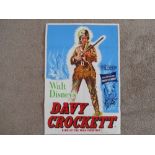 A 1955 original film poster for "Davy Crockett"